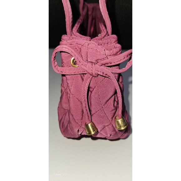 Vera Bradley Pink Magenta Margie Satchel Small Quilted Purse Handbag Raspberry - Picture 8 of 8